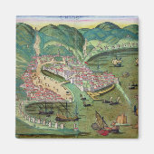 Aimant Map of Chios, from 'Civitates Orbis Terrarum' by G (Devant)