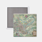 Aimant Map of Luxembourg, from 'Civitates Orbis Terrarum' (Recto/Verso)