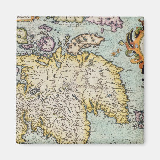 Aimant Map of Scotland | Écosse militaire (Devant)