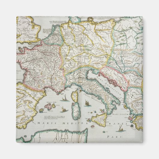Aimant Map of the Empire of Charlemagne (Devant)
