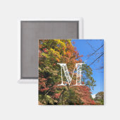 Aimant Maples colorées vives (Recto/Verso)