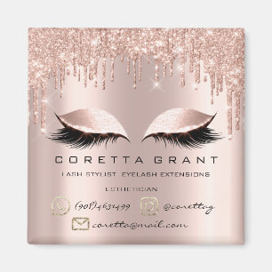 Aimant Maquillage Artist Lashes Extension Rose Drift Mail