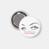 Aimant Maquillage Artiste Lashes Brosses Noir et Blanc Si (Recto/Verso)