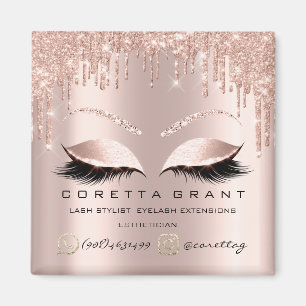 Aimant Maquillage Artiste Lashes Extension Rose Drives Es