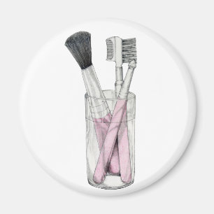 Aimant Maquillage brosse