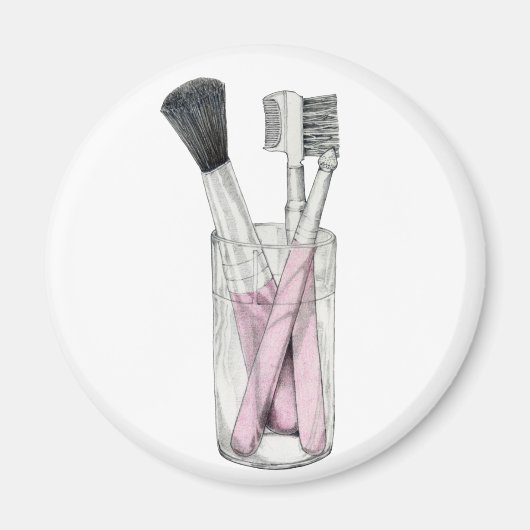 Aimant Maquillage brosse magnétique (Devant)