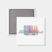 Aimant Maracaibo City Code-barres Art Latin Pride (Recto/Verso)