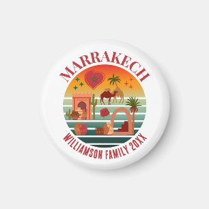 Aimant MARAKKESH Maroc Famille Vacances Souvenir