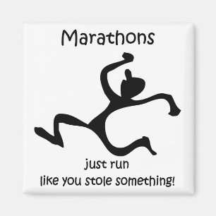 Aimant Marathon drôle