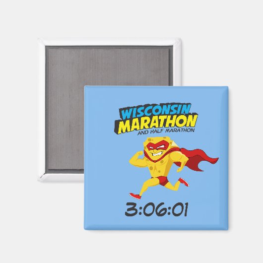 Aimant Marathon du Wisconsin après le marathon (Recto/Verso)