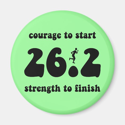 Aimant Marathon inspirant (Devant)