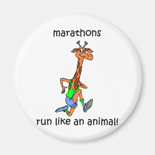 Aimant Marathon mignon et drôle