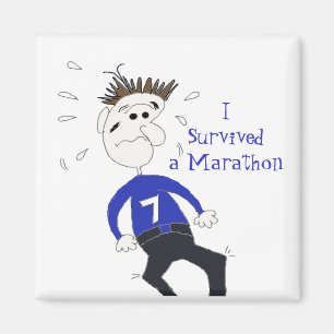 Aimant Marathonien de dessin animé