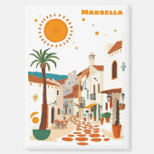 Aimant Marbella espagne vacances souvenir méditerranéen (Recto)