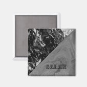 Aimant Marble noir (Recto/Verso)
