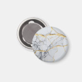 Aimant Marbre blanc et or (Recto/Verso)