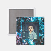 Aimant Marbre bleu (Recto/Verso)