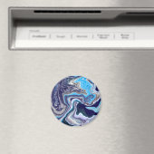 Aimant Marbre bleu Fluide Art (In Situ (Lave-vaisselle))