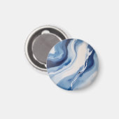 Aimant Marbre Bleu Profond (Recto/Verso)