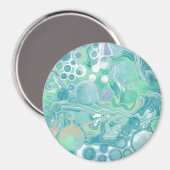 Aimant Marbre bleu turquoise (Recto/Verso)