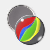 Aimant Marbre de jeu rétro (Recto/Verso)