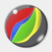 Aimant Marbre de jeu rétro (Devant)