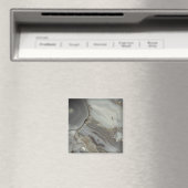 Aimant Marbre gris avec Veine or (In Situ (Lave-vaisselle))