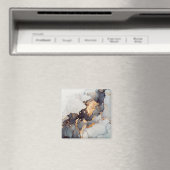 Aimant Marbre noir blanc or (In Situ (Lave-vaisselle))