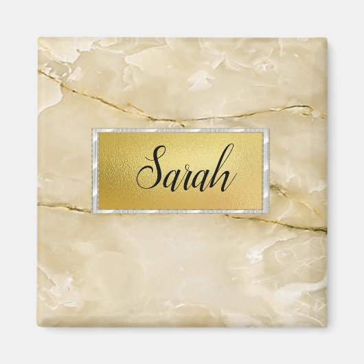 Aimant Marbre or tendance (Devant)