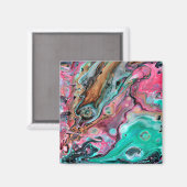 Aimant Marbre rose et vert (Recto/Verso)