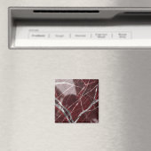 Aimant Marbre rouge brillant de luxe (In Situ (Lave-vaisselle))