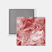 Aimant Marbre rouge classique (Recto/Verso)