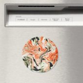 Aimant Marbre rouge et blanc (In Situ (Lave-vaisselle))