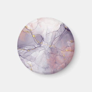 Aimant Marbre Violet et Or