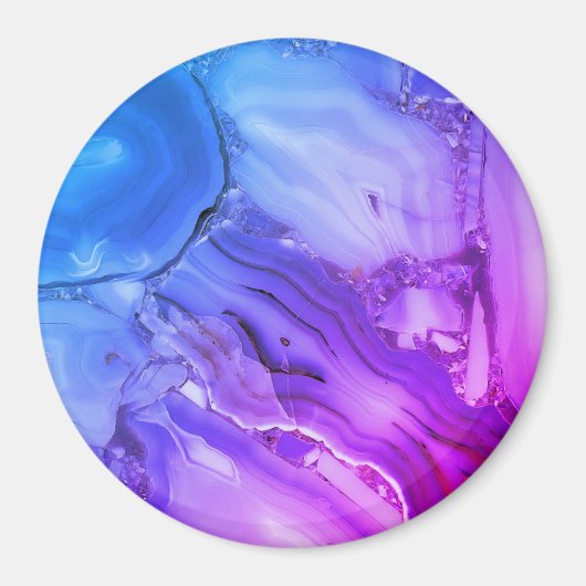 Aimant Marbre violet exotique (Devant)