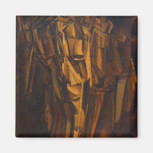 Aimant Marcel Duchamp, jeune homme triste en train