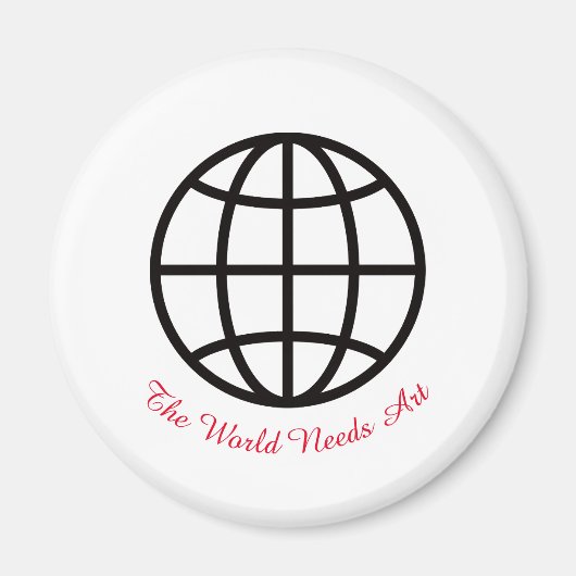 Aimant March is Youth Art Month, The World Needs Art (Devant)