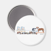 Aimant Marchandise de logo de PUPs (Recto/Verso)