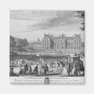 Aimant Marchant dans les jardins du luxembourgeois, 1729