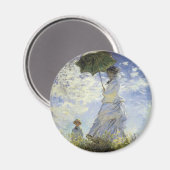 Aimant Marche, dame avec un Parasol (Recto/Verso)