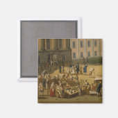 Aimant Marché dans le marché Alter Markt, Potsdam, 1772 (Recto/Verso)