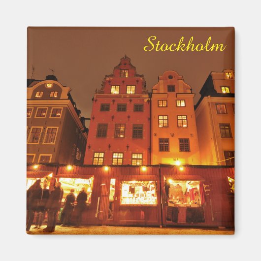 Aimant Marché de Noël à Stockholm, Suède (Devant)