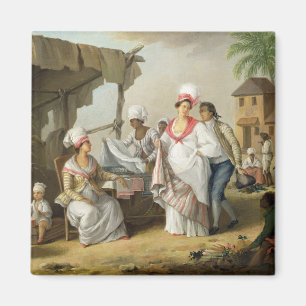 Aimant Marché de toile, Roseau, Dominique, c.1780