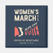 Aimant Marche des femmes SLO Janvier (Devant)