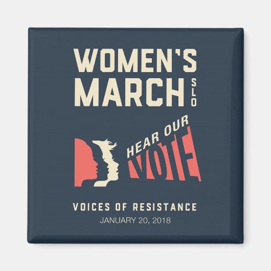 Aimant Marche des femmes SLO Janvier (Devant)