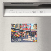 Aimant Marché Pike Place USA (In Situ (Lave-vaisselle))
