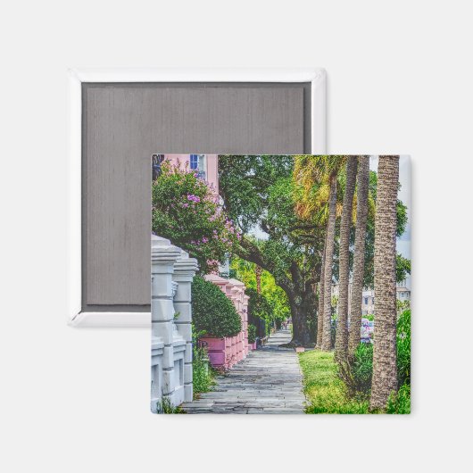 Aimant Marcher le long de Rainbow Row (Recto/Verso)