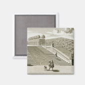 Aimant Marches à la terrasse du jardin, Palais du Belvédè (Recto/Verso)