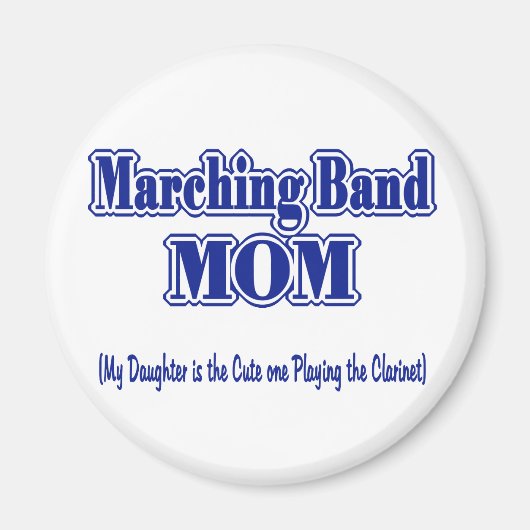 Aimant Marching Band Maman/ Clarinet (Devant)
