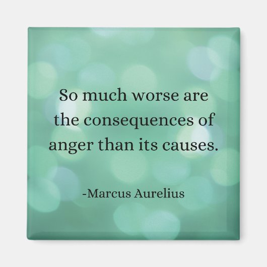 Aimant Marcus Aurelius : Conquérir la colère, Trouver la (Devant)